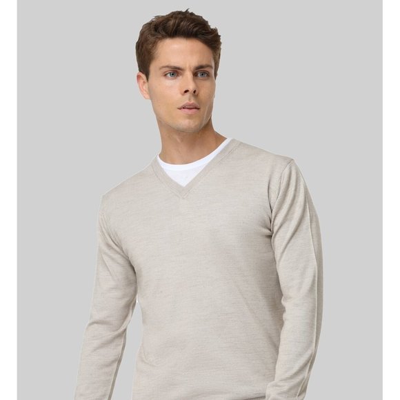 DAMAT Cream Vneck Knitwear - Picture 1 of 3